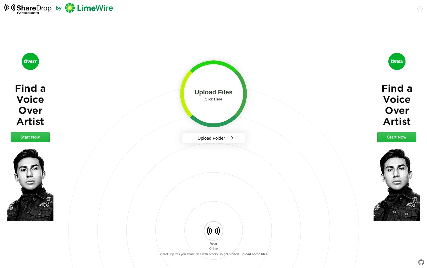 ShareDrop 页面快照